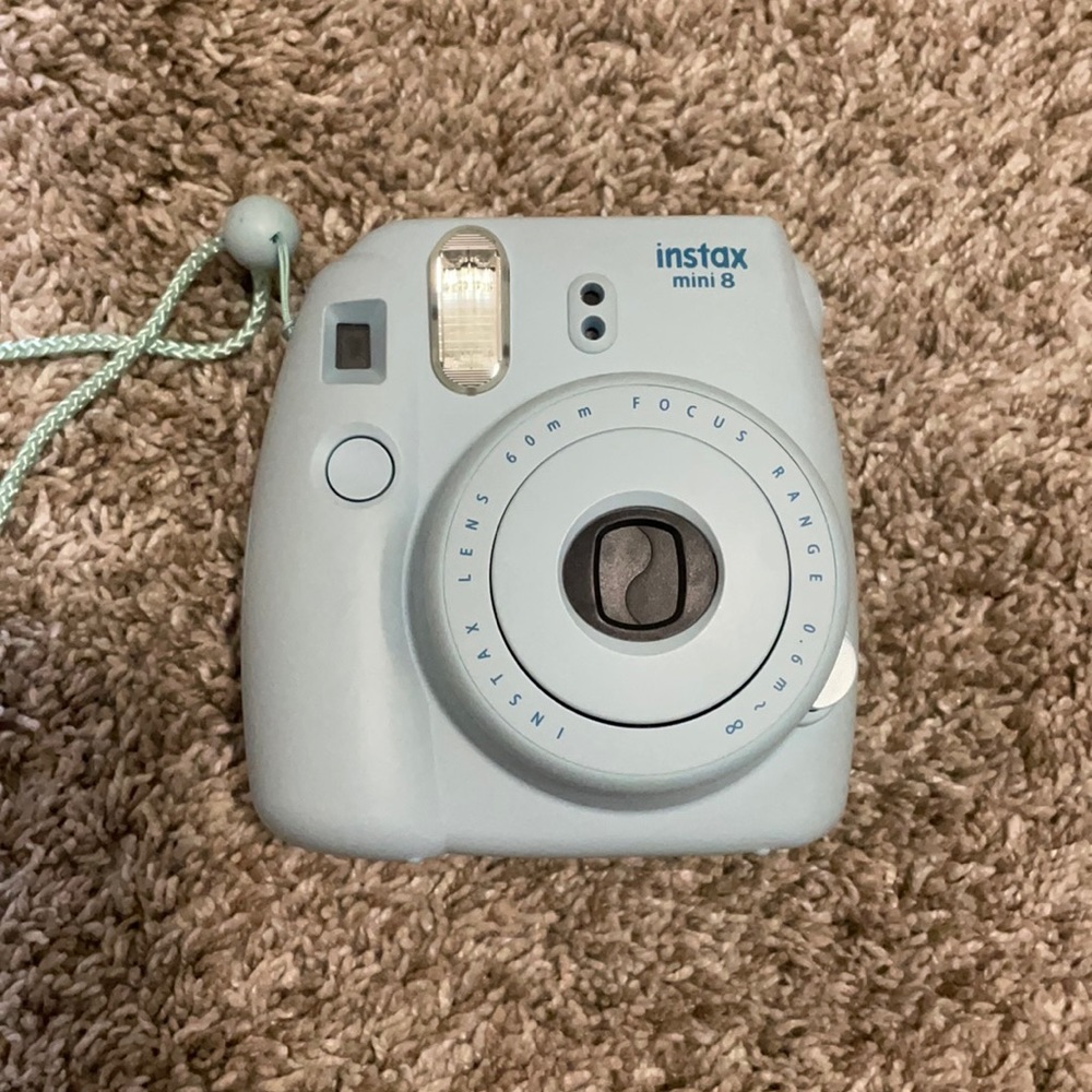 Blue Polaroid Camera instax mini 8